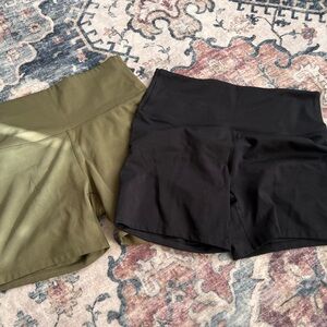 Target Green and black athletic shorts